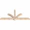 Ekena Millwork Redmond Smooth Timber Gable Bracket, Douglas Fir, 72"W x 33"H x 3 1/2"D x 3 1/2"F, 11/12 Pitch GBW072X33X0404RED00SDF - alternate 3